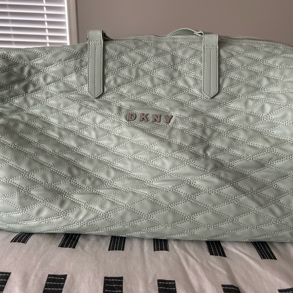 DKNY Allure Quilted Barrel Duffel Bag